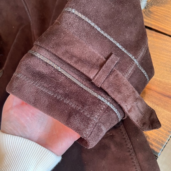 Johnson & Murphy Faux Fur Faux Suede Trimmed Women's Coat, size XL, see pics - Picture 7 of 15